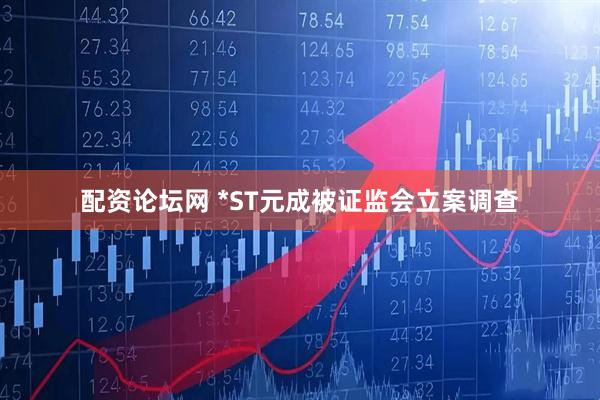 配资论坛网 *ST元成被证监会立案调查